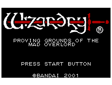 Wizardry - Scenario 1 - Kyounou no Shiren Jou (J) [M][!]