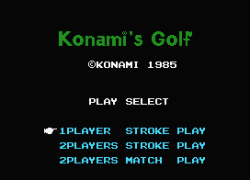 Konami's Golf