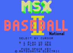 MSX Baseball 2