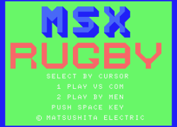 MSX Rugby