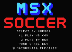 MSX Soccer