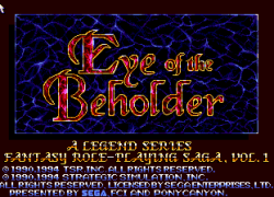 Eye of the Beholder - Advanced Dungeons & Dragons