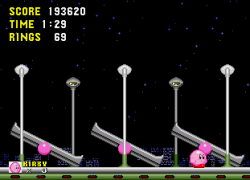 Kirby in Sonic the Hedgehog