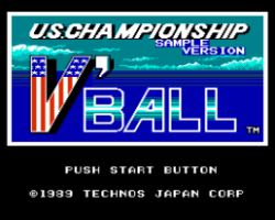 U.S. Championship V'Ball (Japan) (Beta)