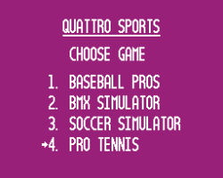 Quattro Sports (USA) (Unl)