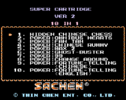 Super Cartridge Ver 2 - 10 in 1 (Asia) (Unl)