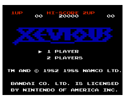 Xevious - The Avenger (USA)