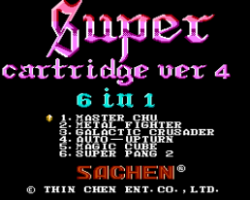 Super Cartridge Ver 4 - 6 in 1 (Asia) (Unl)