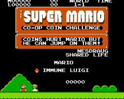 Super Mario Co-Op Coin Challenge 1.1 (Shared Lives)