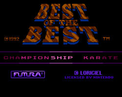 Best of the Best - Championship Karate (Europe)