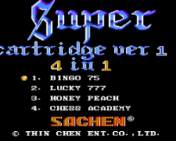 Super Cartridge Ver 1 - 4 in 1 (Asia) (Unl)