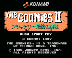 Goonies II, The - Fratelli Saigo no Chousen (Japan) (Beta)