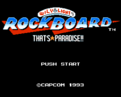 Wily & Light no Rockboard - That's Paradise (Japan) [En by Interordi v1.1] (Mega Man Version)