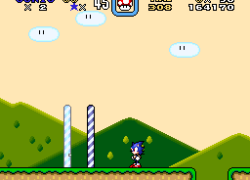 Sonic in Super Mario World